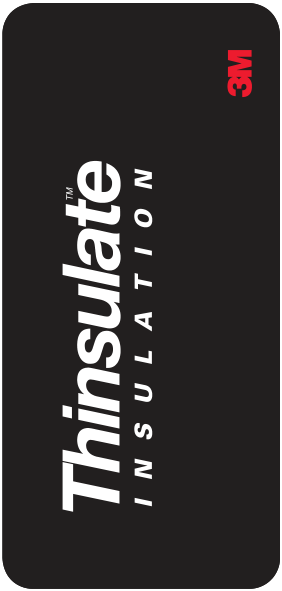 Anverso de la etiqueta colgante Thinsulate Insulation de 3M