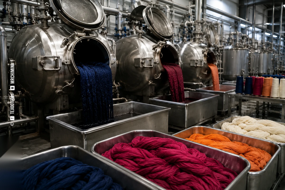 Blanqueo, tintura y estampación textil