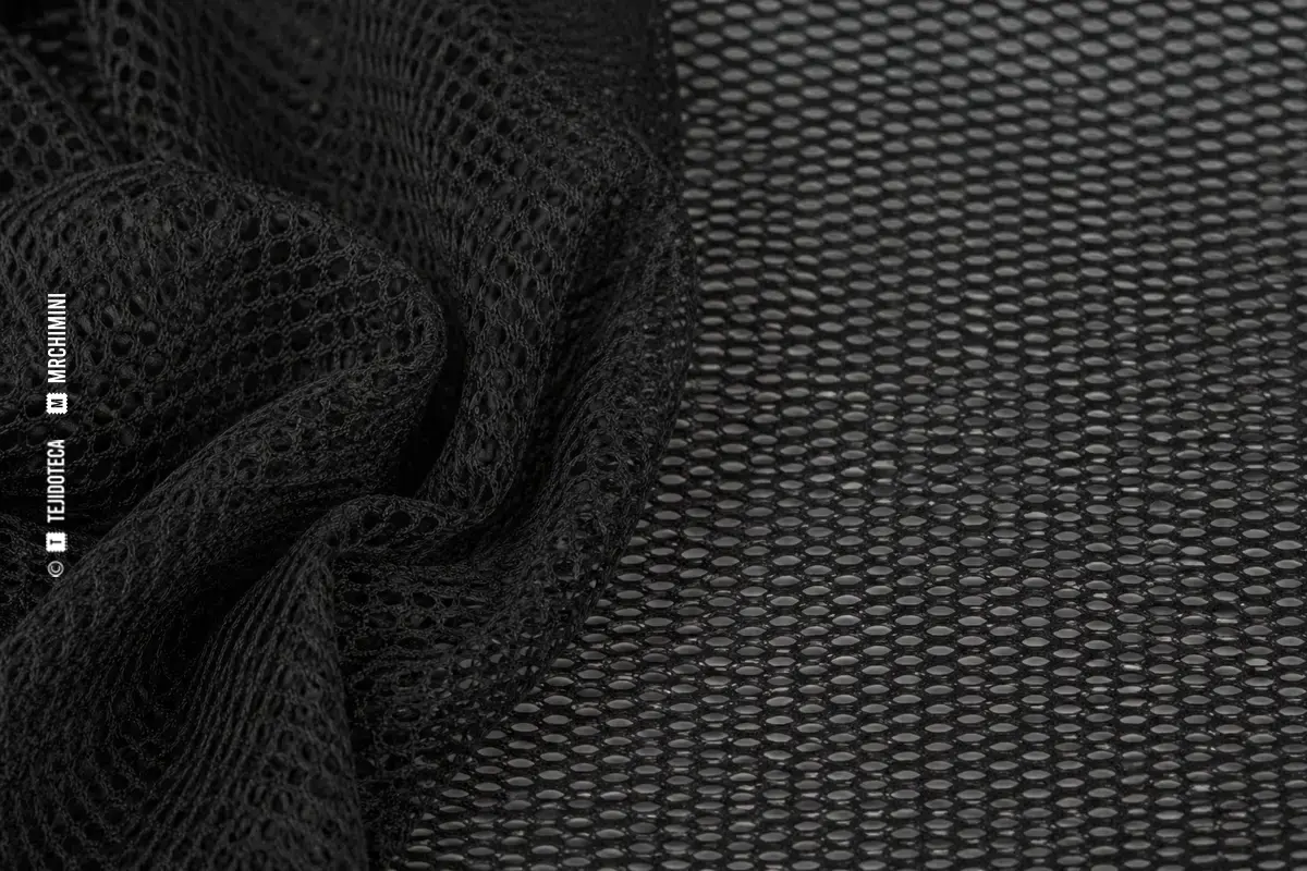 Macro de powernet negro: estructura de malla elástica