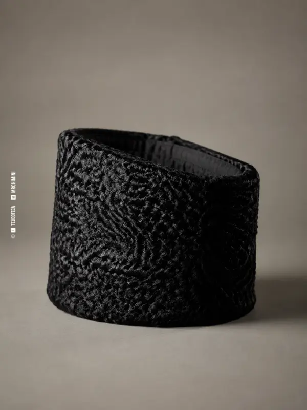 Gorro tradicional confeccionado en astracán o piel de karakul