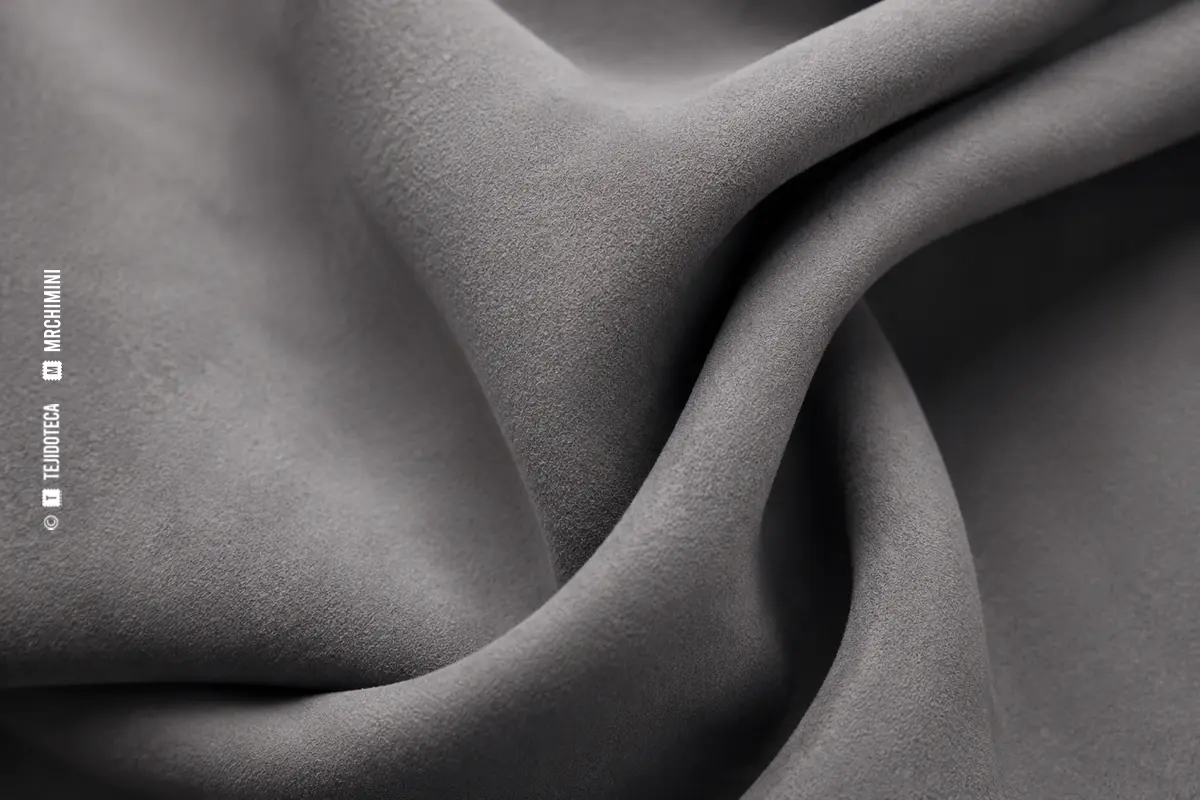 Macro de material Alcantara gris