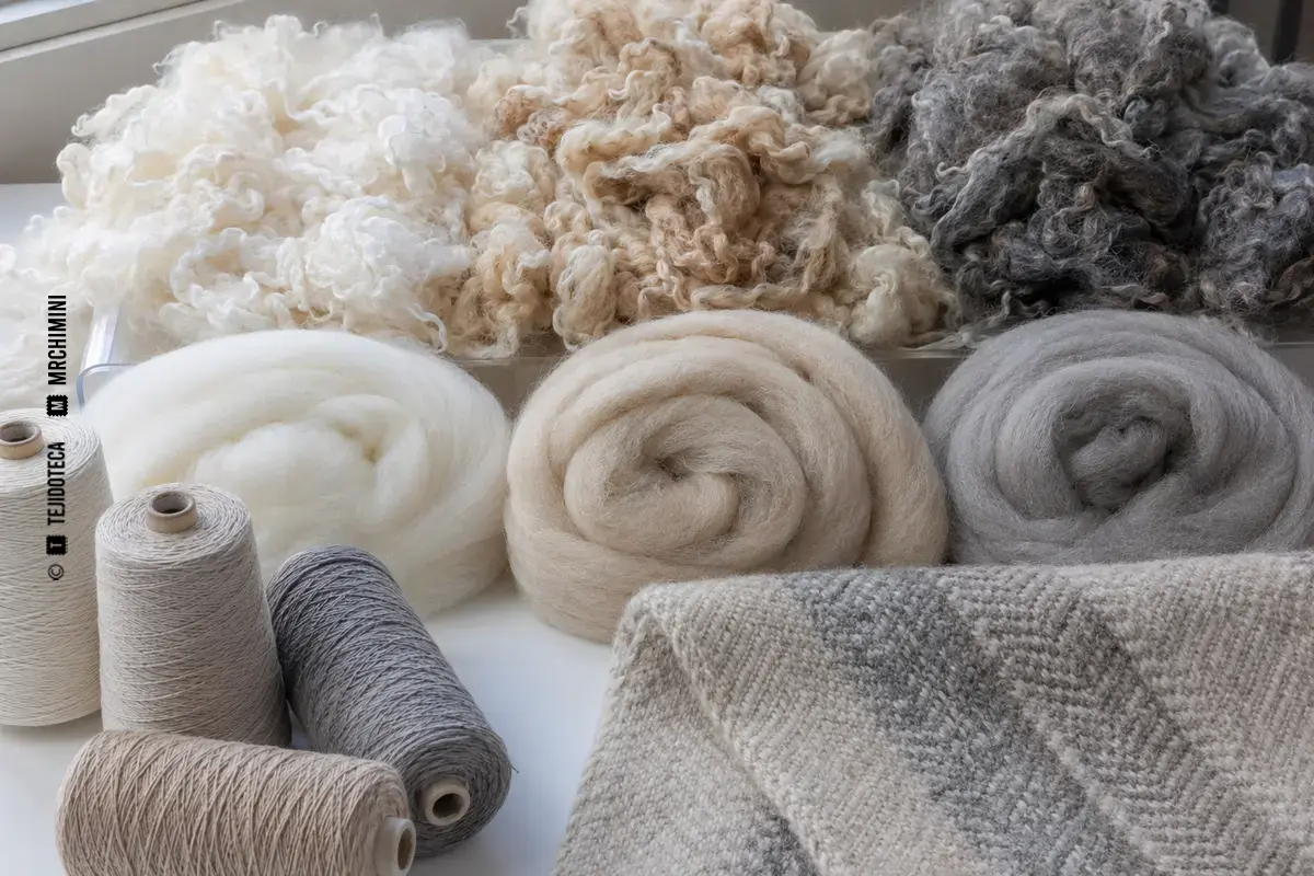 Representación técnica de alpaca en el ámbito de las fibras textiles.