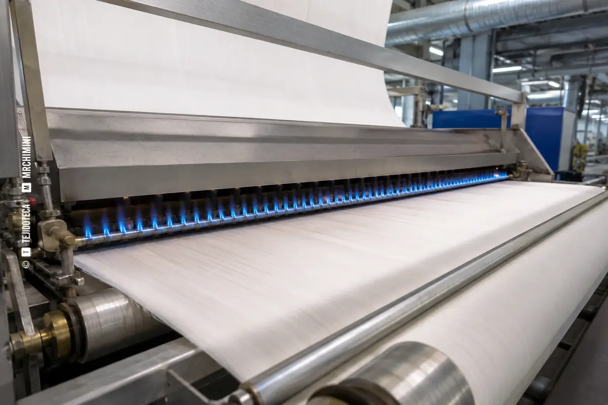 Chamuscado textil industrial — TEJIDOTECA