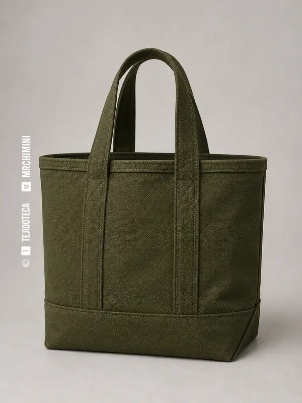 Bolso tote confeccionado en lona