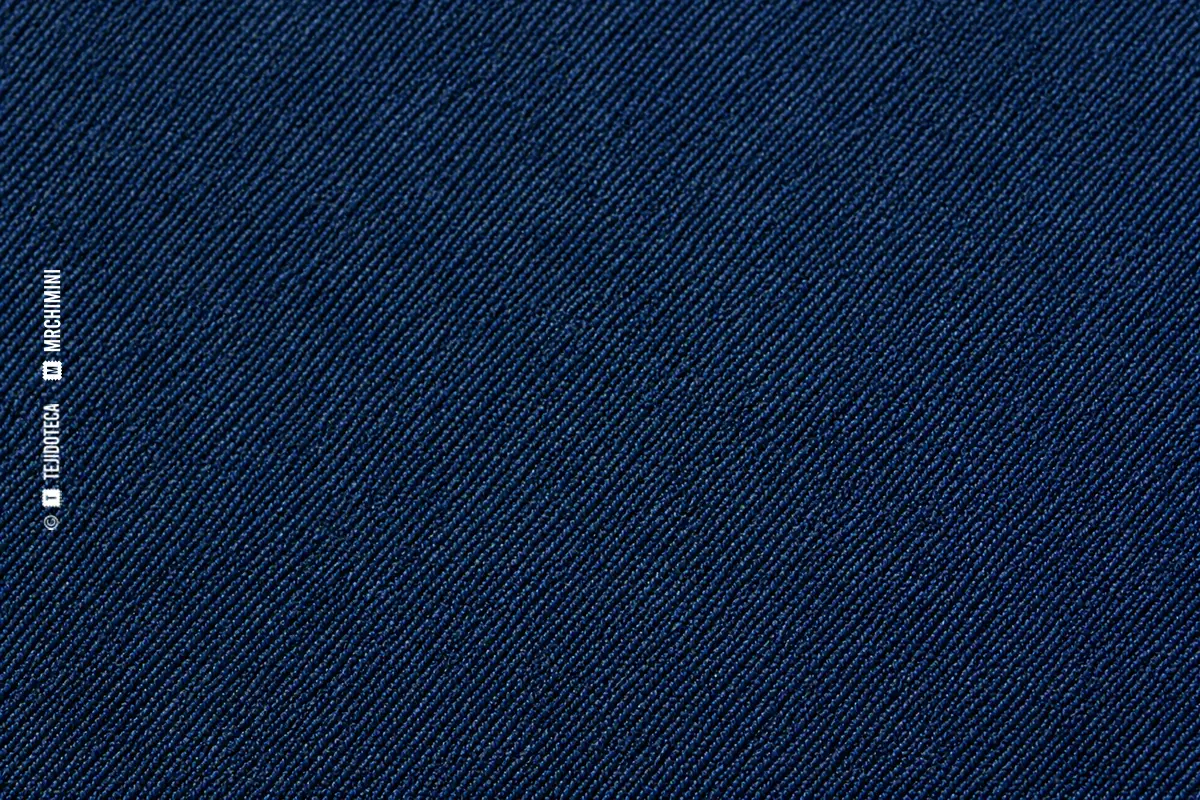 Macro de mahón de algodón azul índigo