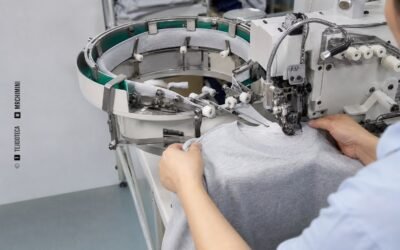 Máquina de colocar cuello de canalé