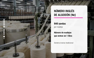NÚMERO INGLÉS DE ALGODÓN (Ne)