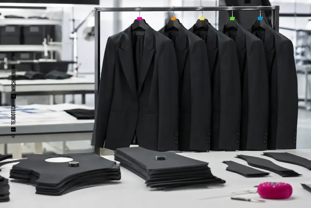 Chaquetas de prêt-à-porter producidas en serie y en tallas estandarizadas