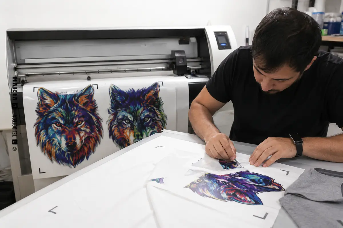 Proceso print and cut textil Proceso print and cut textil — TEJIDOTECA