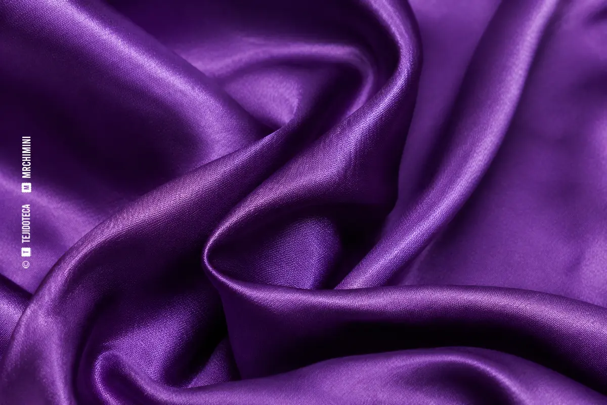 QIANA® — macro Macro de tejido Qiana violeta de aspecto sedoso