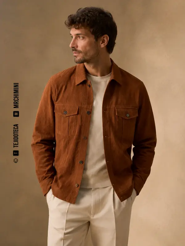 Sobrecamisa confeccionada en serraje