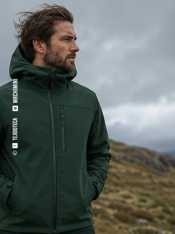 Chaqueta técnica de Softshell en verde bosque #285344