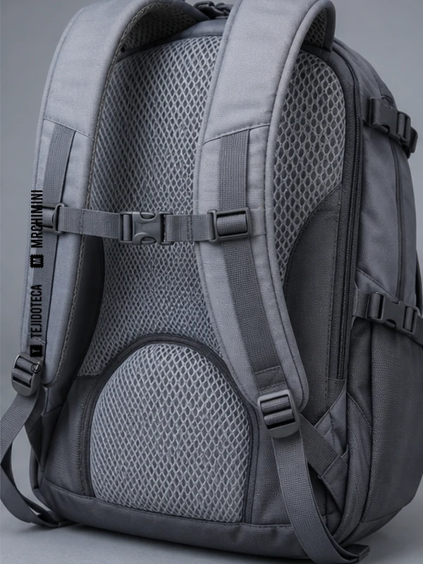 Respaldo de mochila de Spacer 3D en gris plata #AEB6BF