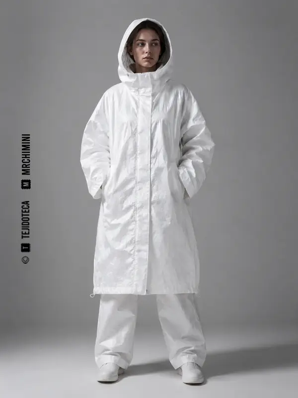 Chaqueta técnica confeccionada con Tyvek