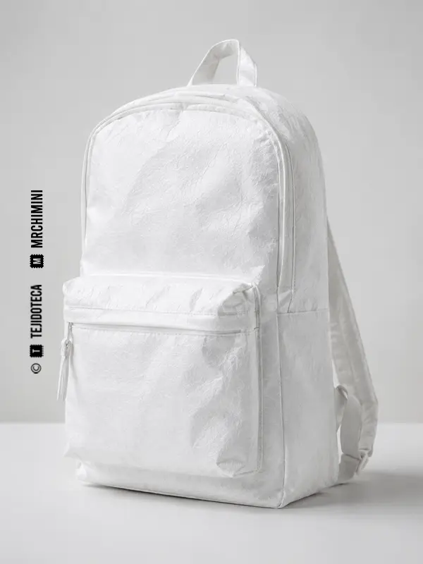 Mochila confeccionada con Tyvek