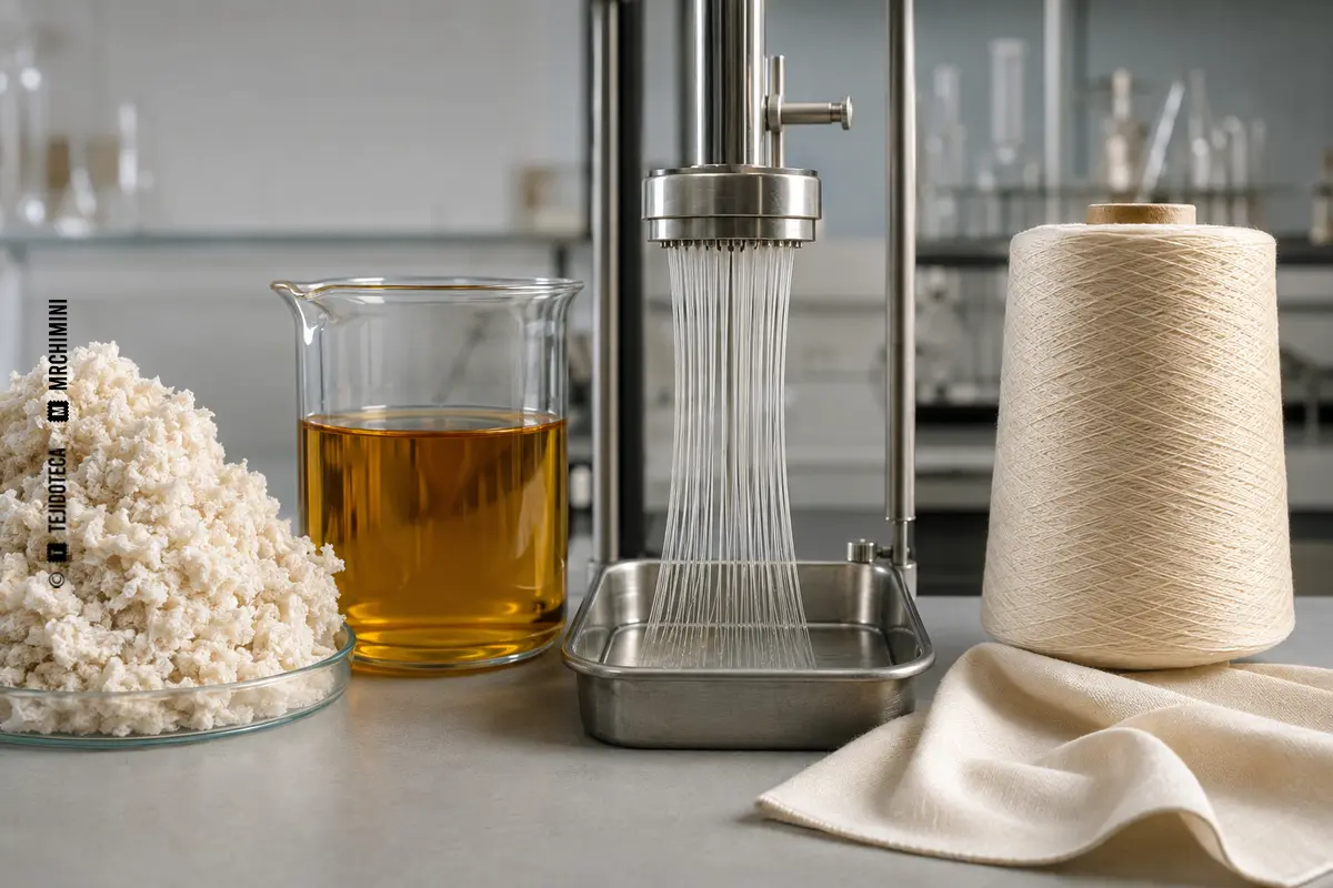 VISCOSA – TEJIDOTECA Representación técnica de viscosa en el ámbito de las fibras textiles.