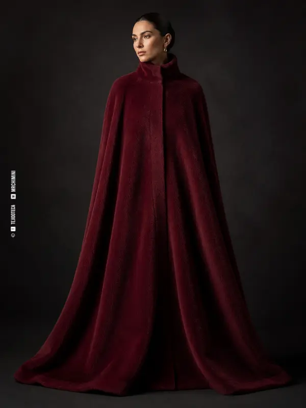 Capa de moda confeccionada con zibeline