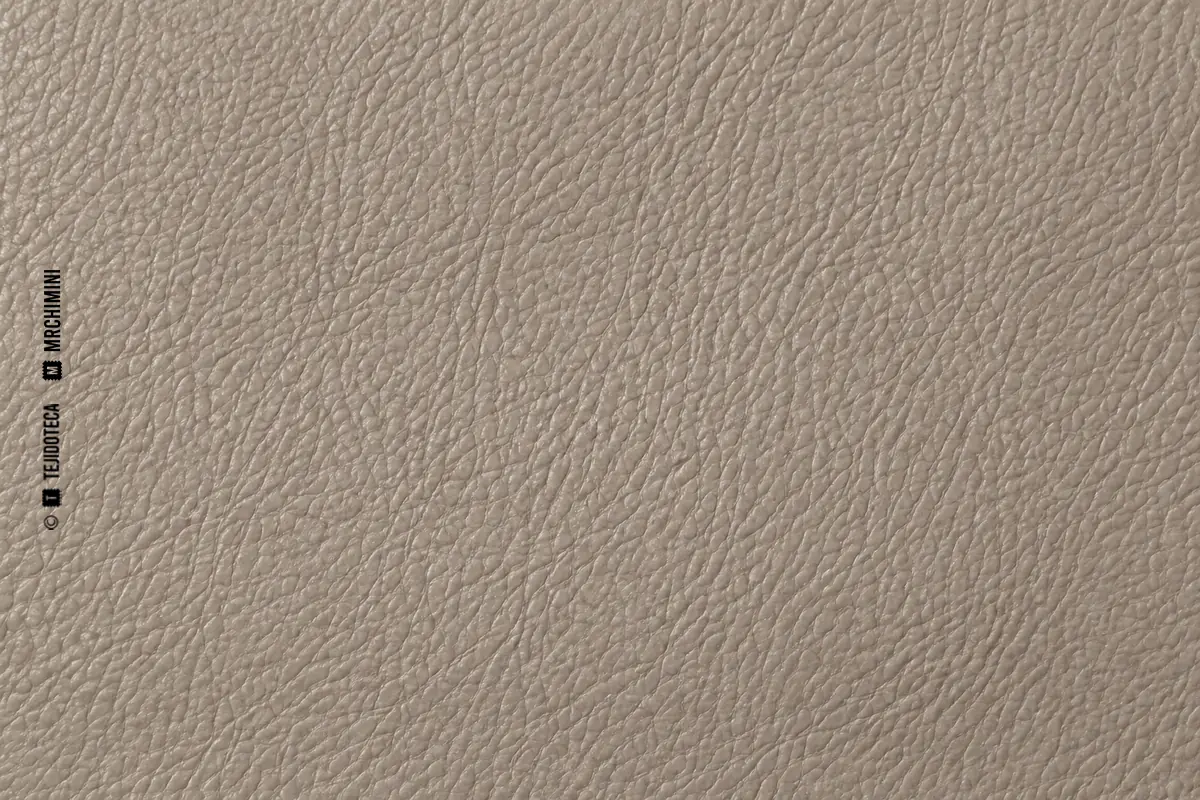 Macro de cuero semianilina color topo con protección ligera
