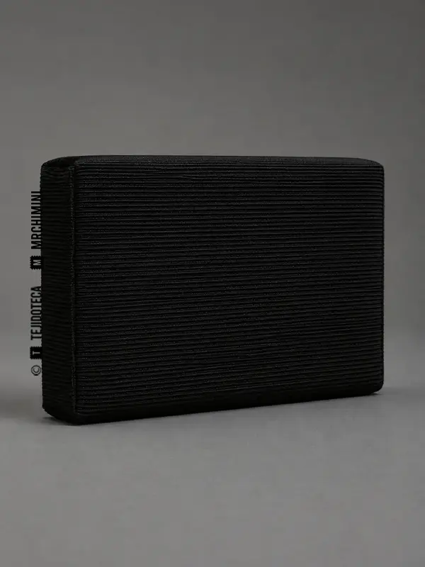Bolso de mano forrado con grosgrain