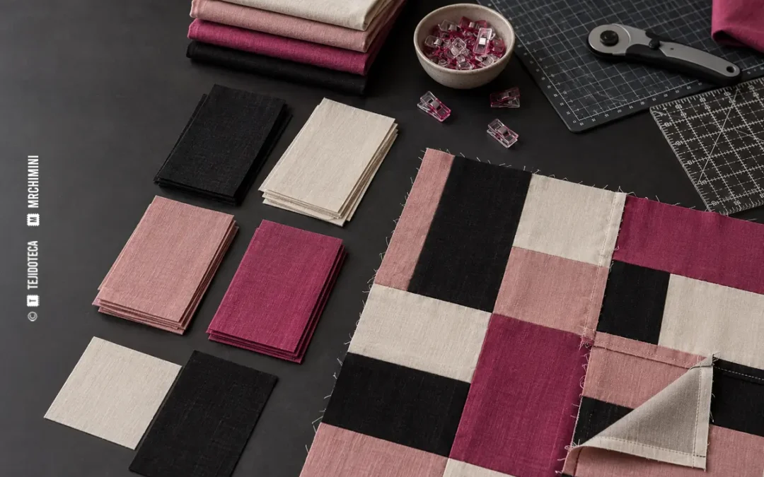 Construcción de una superficie de patchwork con retales — TEJIDOTECA