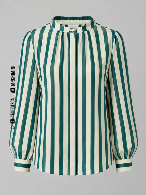 Blusa confeccionada en tejido Pekín
