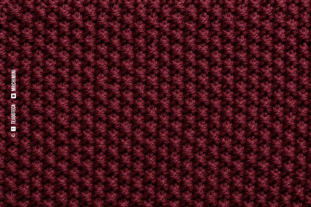 Macro de punto de arroz color burdeos con grano uniforme