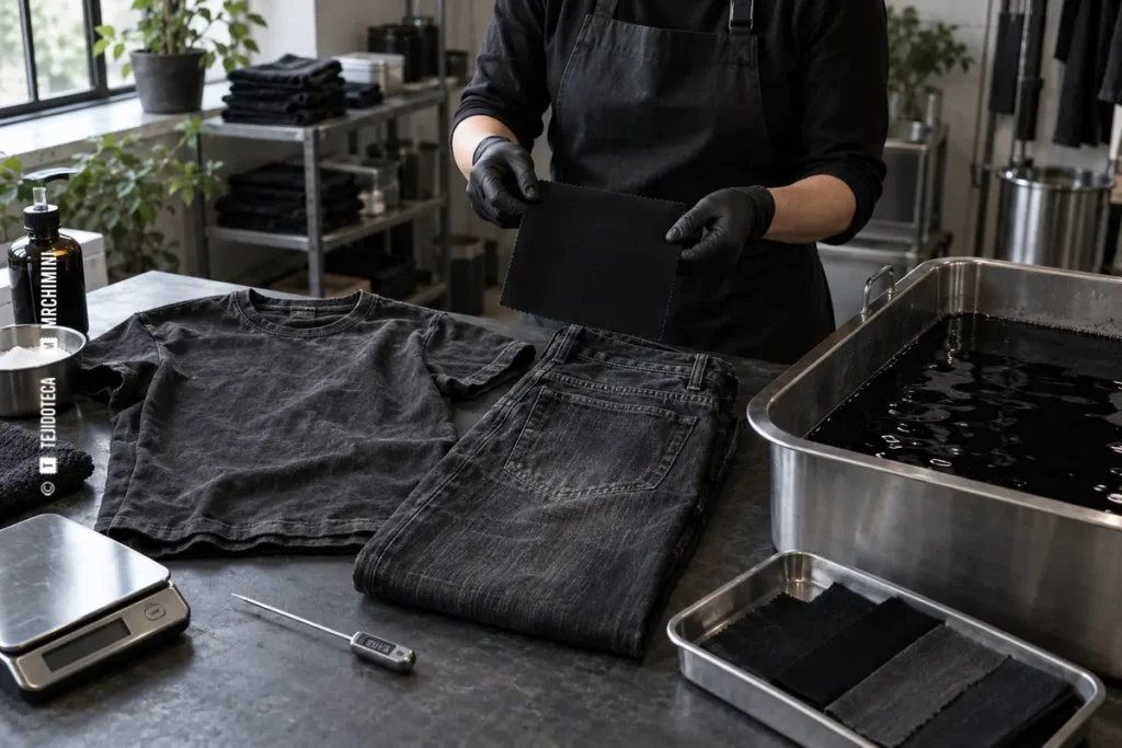 Recuperación del color de ropa negra descolorida — TEJIDOTECA