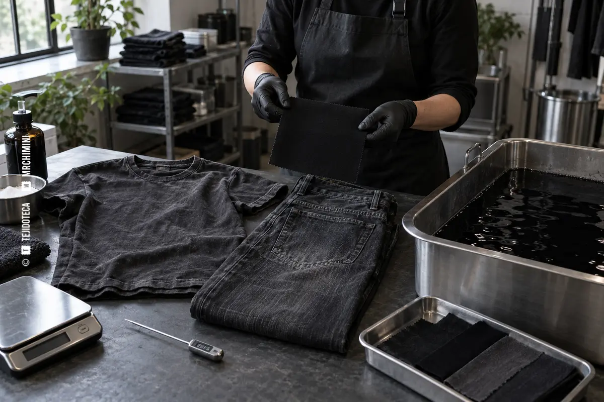 Recuperación del color de ropa negra descolorida — TEJIDOTECA