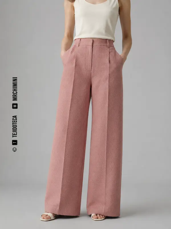 Pantalón confeccionado en seda noil