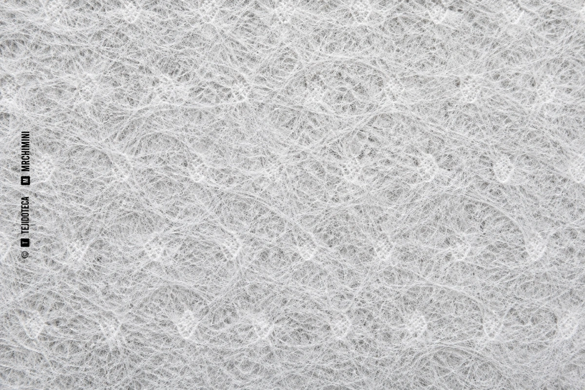 Macro de no tejido spunbond blanco con filamentos continuos y puntos de unión
