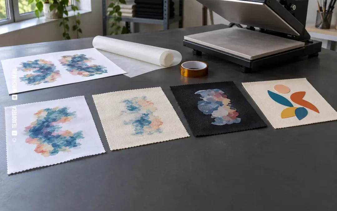 Comparación de sublimación, papel transfer y vinilo de transferencia térmica — TEJIDOTECA