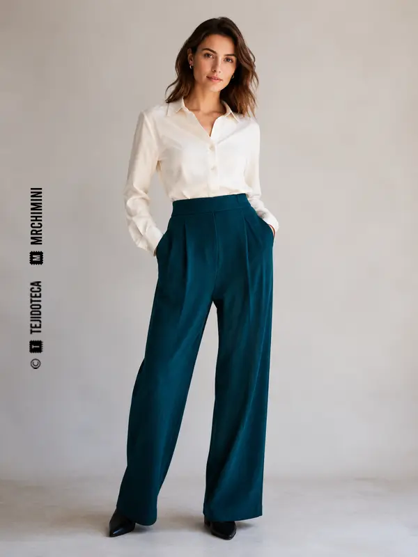 Pantalón confeccionado en tricotina