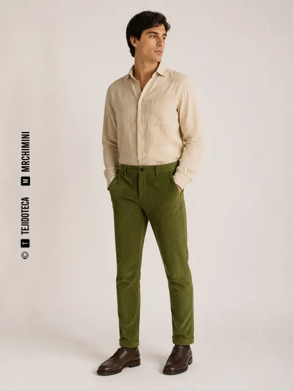 Pantalón de equitación confeccionado en Bedford cord
