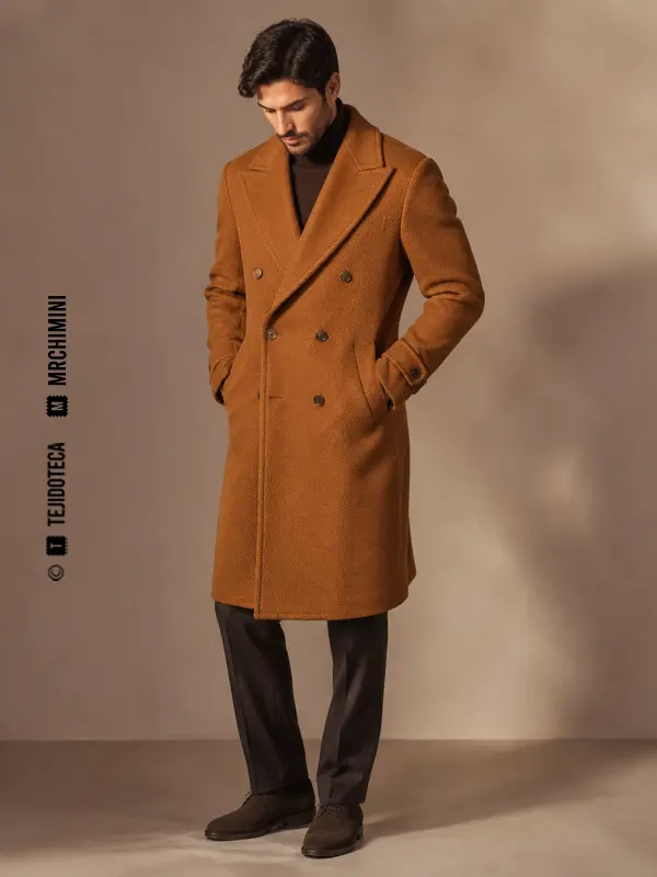 Abrigo confeccionado en cavalry twill