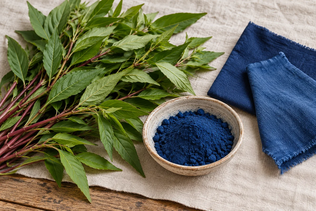 ÍNDIGO JAPONÉS · TEJIDOTECA Índigo japonés: materia tintórea y muestras textiles orientativas — TEJIDOTECA